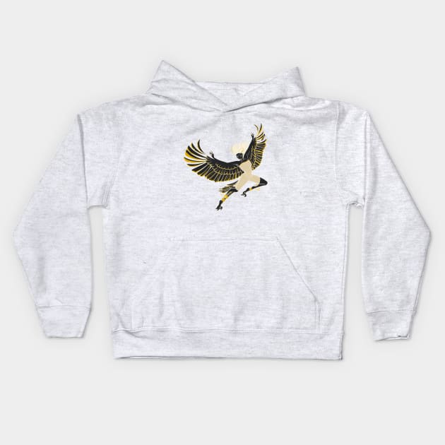 Harpy dancer - Greek mythological hybrid Kids Hoodie by dcamorlinga